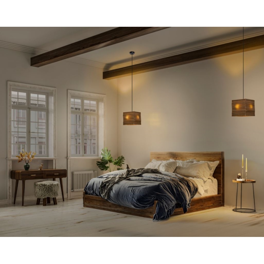 Ledvance - Lampadario a sospensione con filo DECOR CARDBOARD 1xE27/15W/230V 25x25 cm