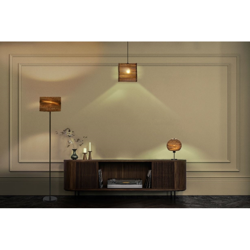 Ledvance - Lampadario a sospensione con filo DECOR CARDBOARD 1xE27/15W/230V 25x25 cm