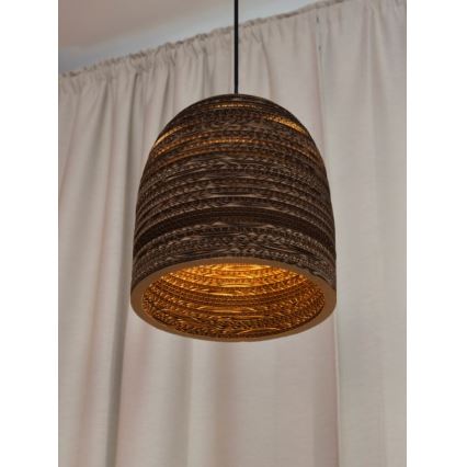 Ledvance - Lampadario a sospensione con filo DECOR CARDBOARD 1xE27/15W/230V diametro 25 cm