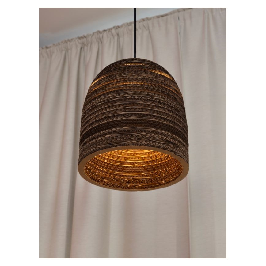 Ledvance - Lampadario a sospensione con filo DECOR CARDBOARD 1xE27/15W/230V diametro 25 cm