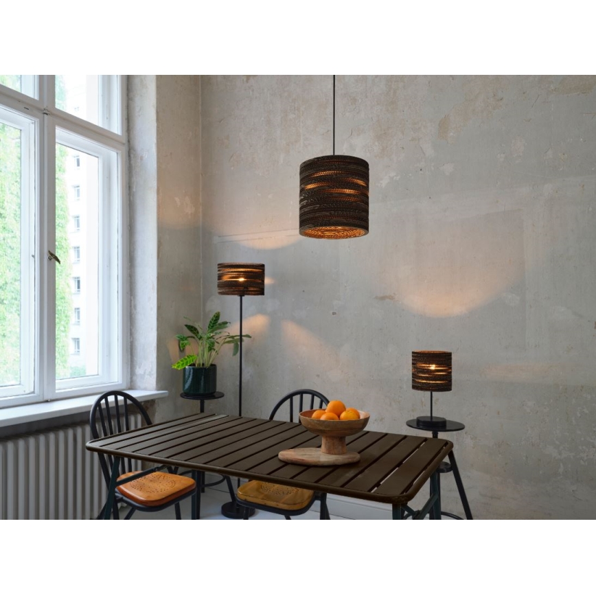 Ledvance - Lampadario a sospensione con filo DECOR CARDBOARD 1xE27/15W/230V diametro 25 cm