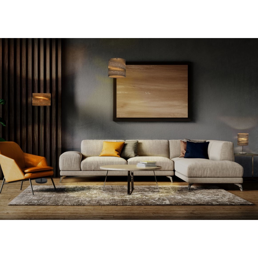 Ledvance - Lampadario a sospensione con filo DECOR CARDBOARD 1xE27/15W/230V diametro 25 cm