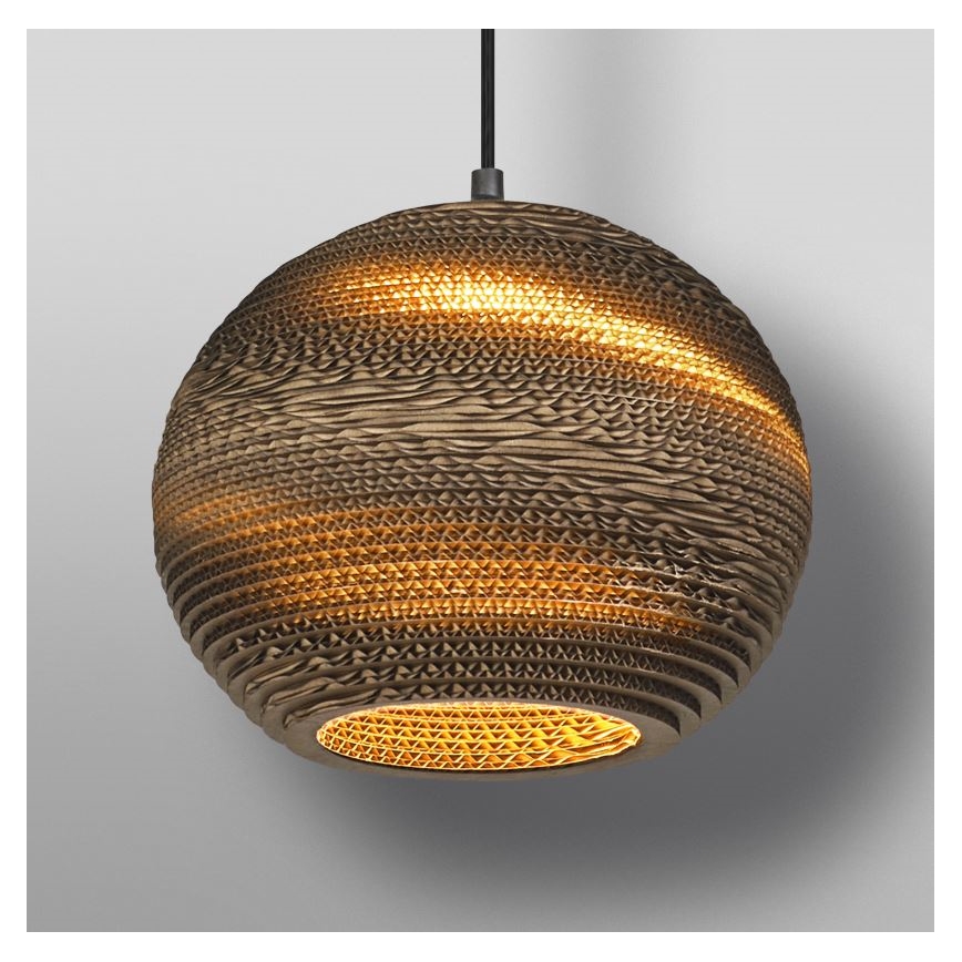 Ledvance - Lampadario a sospensione con filo DECOR CARDBOARD 1xE27/15W/230V diametro 26 cm