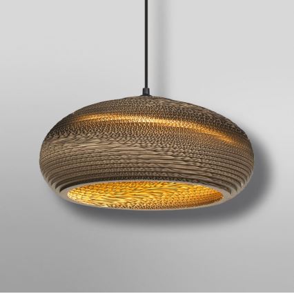 Ledvance - Lampadario a sospensione con filo DECOR CARDBOARD 1xE27/15W/230V diametro 40 cm