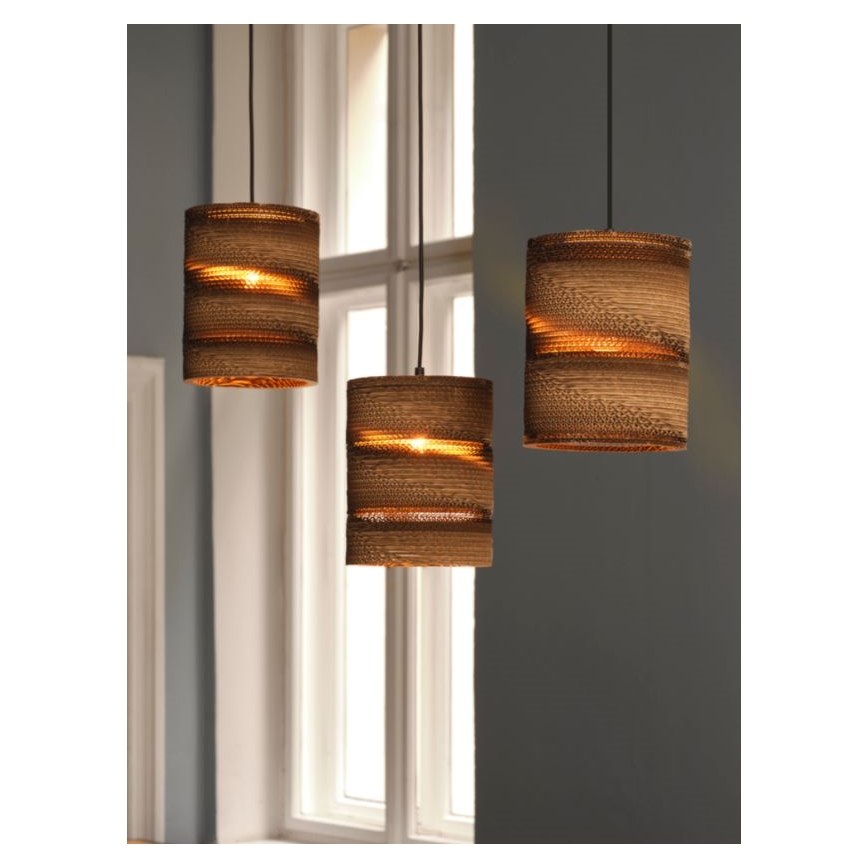 Ledvance - Lampadario a sospensione con filo DECOR CARDBOARD 3xE27/15W/230V