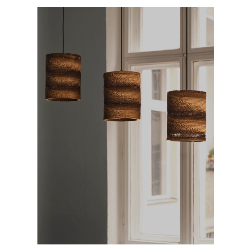 Ledvance - Lampadario a sospensione con filo DECOR CARDBOARD 3xE27/15W/230V