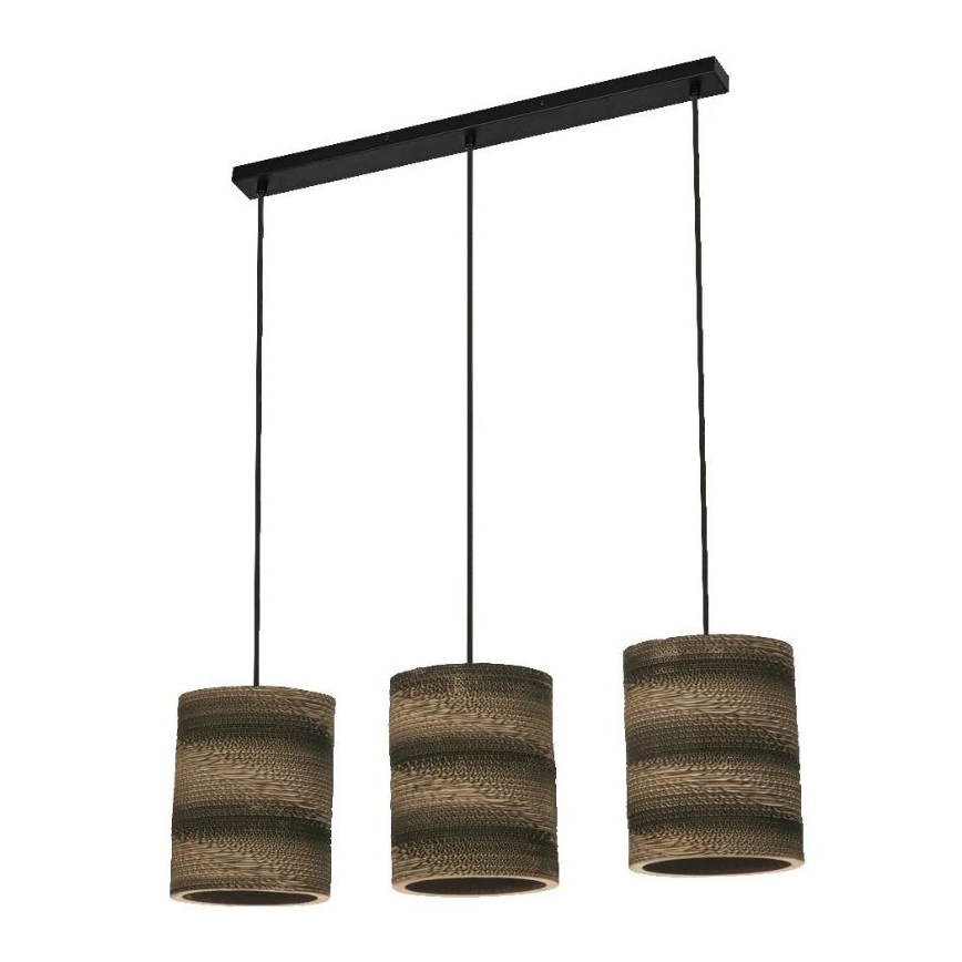 Ledvance - Lampadario a sospensione con filo DECOR CARDBOARD 3xE27/15W/230V