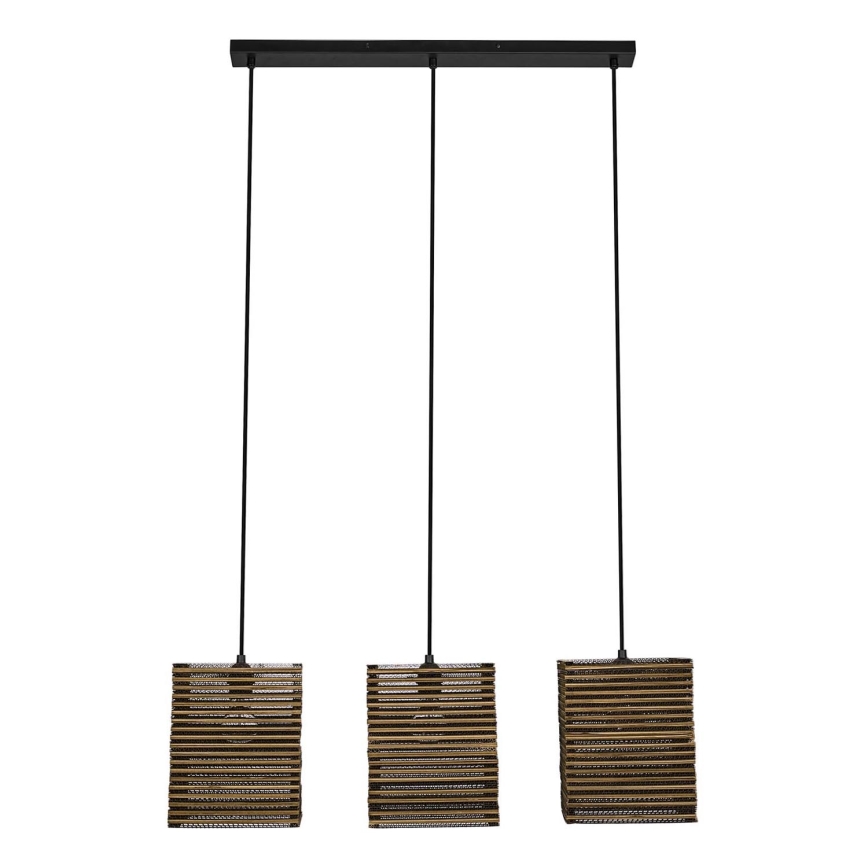 Ledvance - Lampadario a sospensione con filo DECOR CARDBOARD 3xE27/15W/230V
