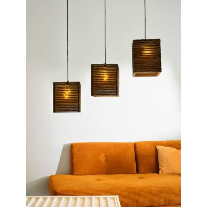 Ledvance - Lampadario a sospensione con filo DECOR CARDBOARD 3xE27/15W/230V