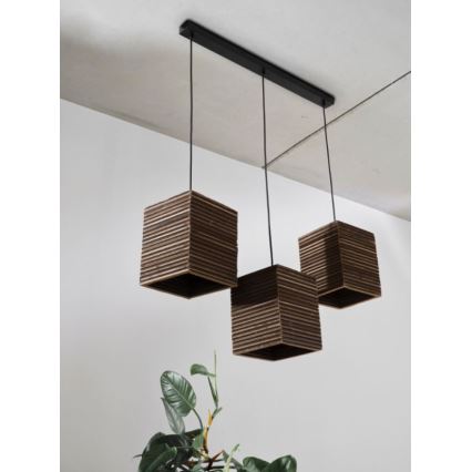 Ledvance - Lampadario a sospensione con filo DECOR CARDBOARD 3xE27/15W/230V