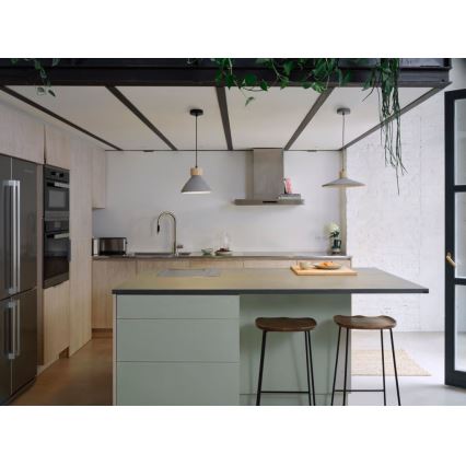 Ledvance - Lampadario a sospensione con filo DECOR CONCRETE 1xE27/15W/230V diametro 32 cm calcestruzzo grigio