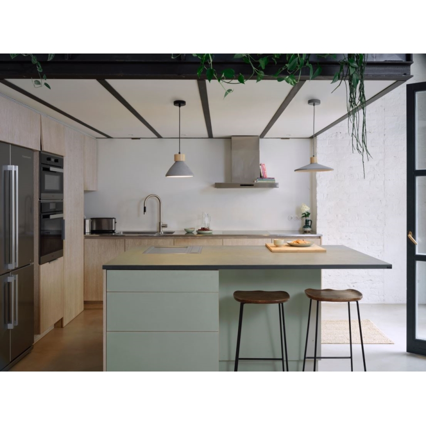 Ledvance - Lampadario a sospensione con filo DECOR CONCRETE 1xE27/15W/230V diametro 32 cm calcestruzzo grigio