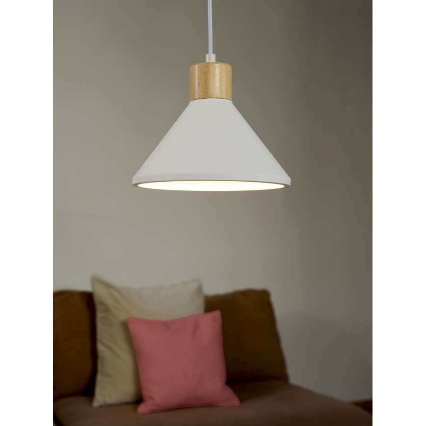 Ledvance - Lampadario a sospensione con filo DECOR PLASTER 1xE27/25W/230V diametro 22 cm gesso bianco