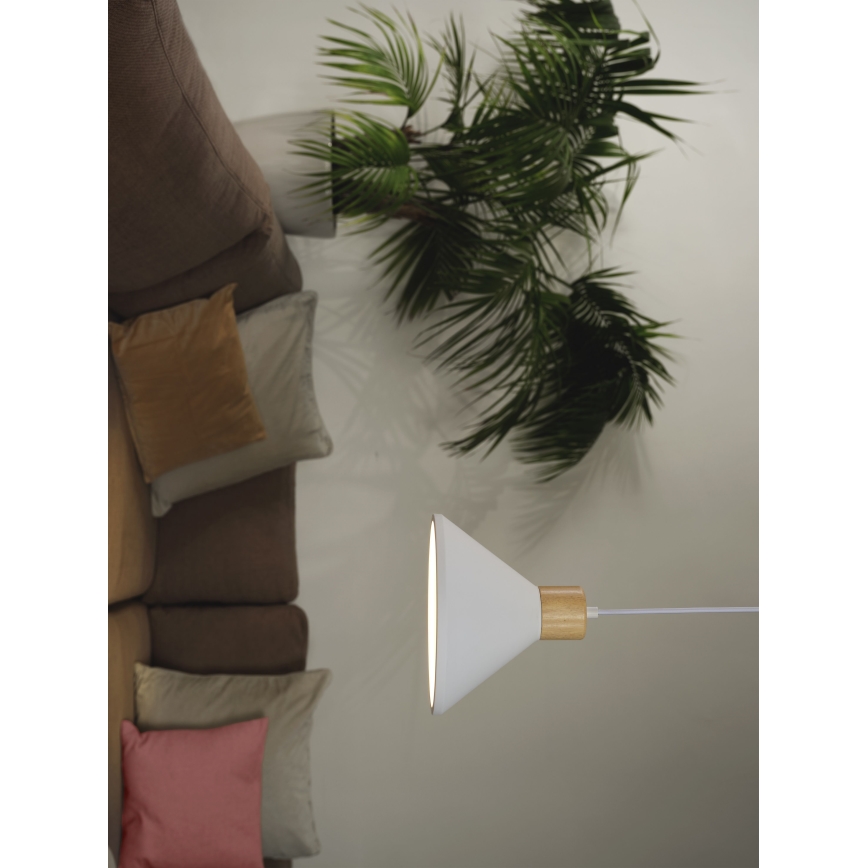 Ledvance - Lampadario a sospensione con filo DECOR PLASTER 1xE27/25W/230V diametro 22 cm gesso bianco