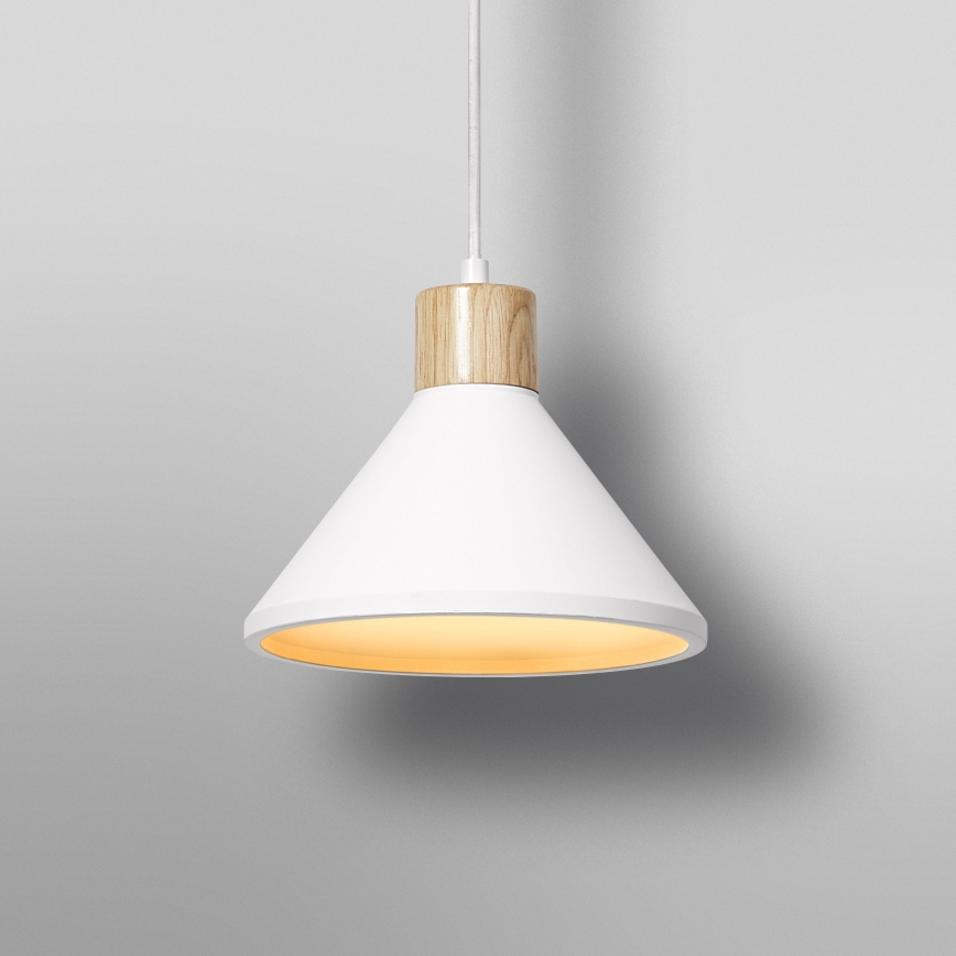 Ledvance - Lampadario a sospensione con filo DECOR PLASTER 1xE27/25W/230V diametro 22 cm gesso bianco