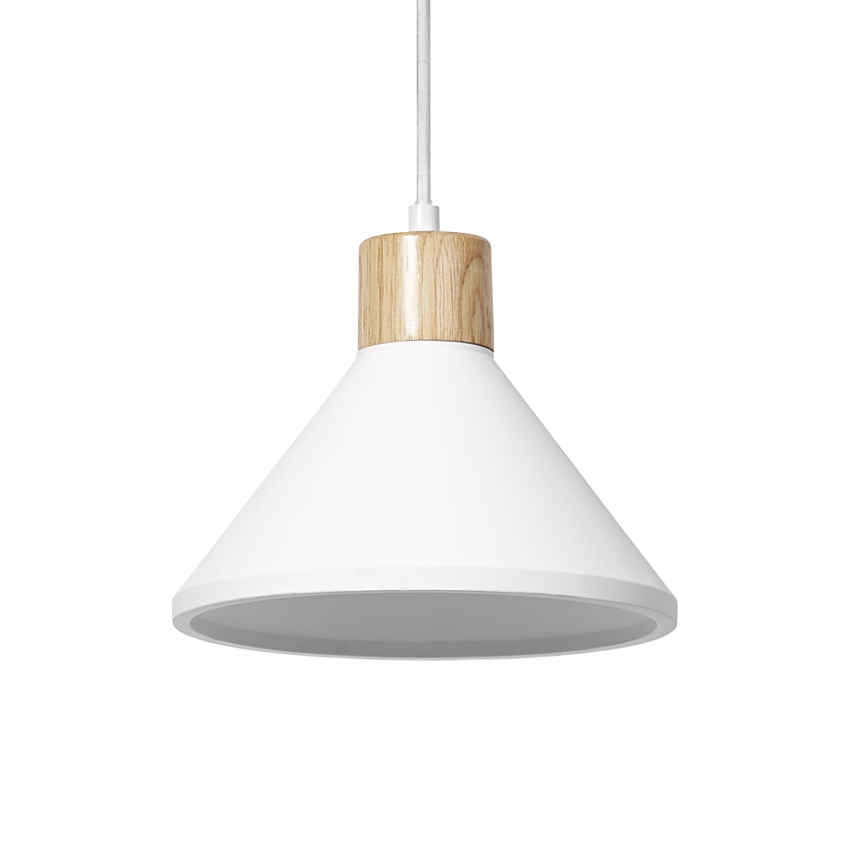 Ledvance - Lampadario a sospensione con filo DECOR PLASTER 1xE27/25W/230V diametro 22 cm gesso bianco