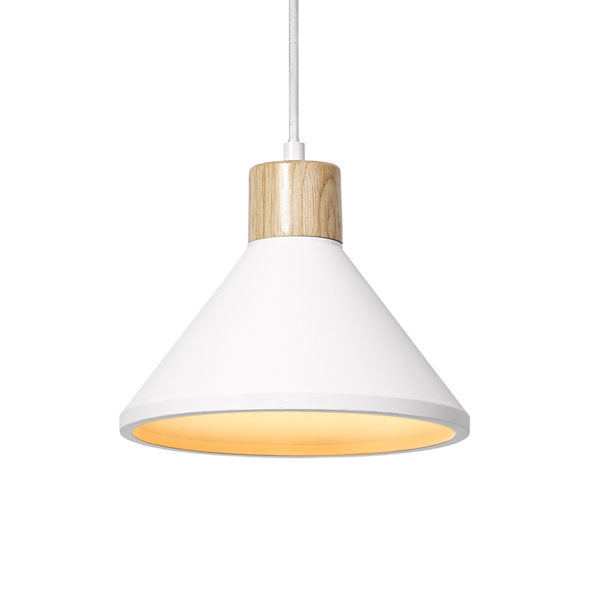Ledvance - Lampadario a sospensione con filo DECOR PLASTER 1xE27/25W/230V diametro 22 cm gesso bianco