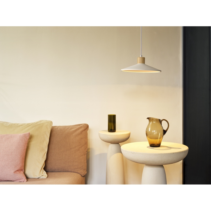 Ledvance - Lampadario a sospensione con filo DECOR PLASTER 1xE27/25W/230V diametro 32 cm gesso bianco