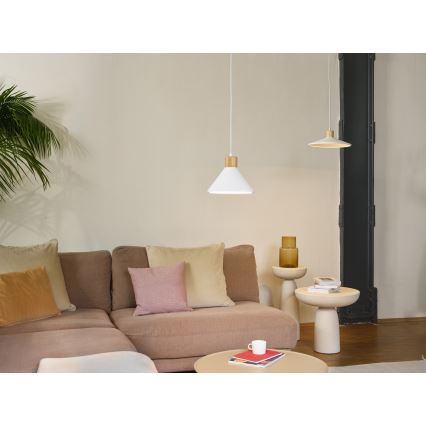 Ledvance - Lampadario a sospensione con filo DECOR PLASTER 1xE27/25W/230V diametro 32 cm gesso bianco