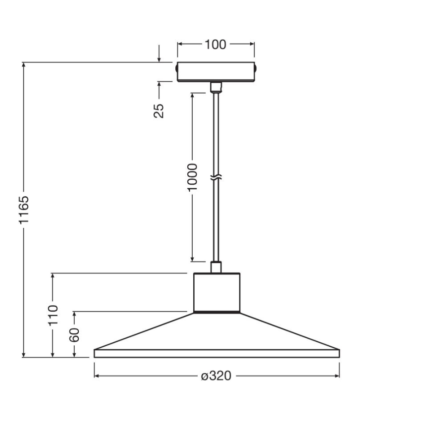 Ledvance - Lampadario a sospensione con filo DECOR PLASTER 1xE27/25W/230V diametro 32 cm gesso bianco