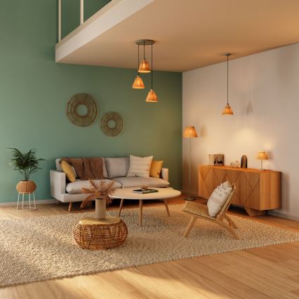 Ledvance - Lampadario a sospensione con filo DECOR RAFFIA 1xE27/15W/230V
