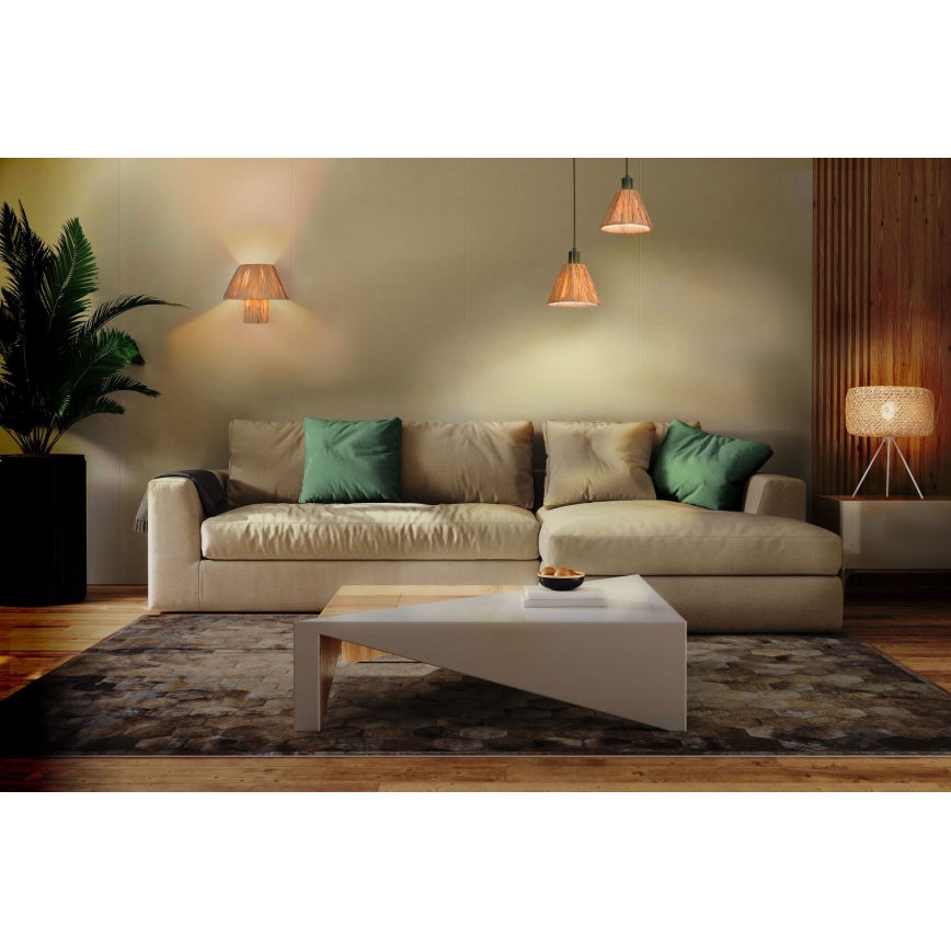 Ledvance - Lampadario a sospensione con filo DECOR RAFFIA 1xE27/15W/230V