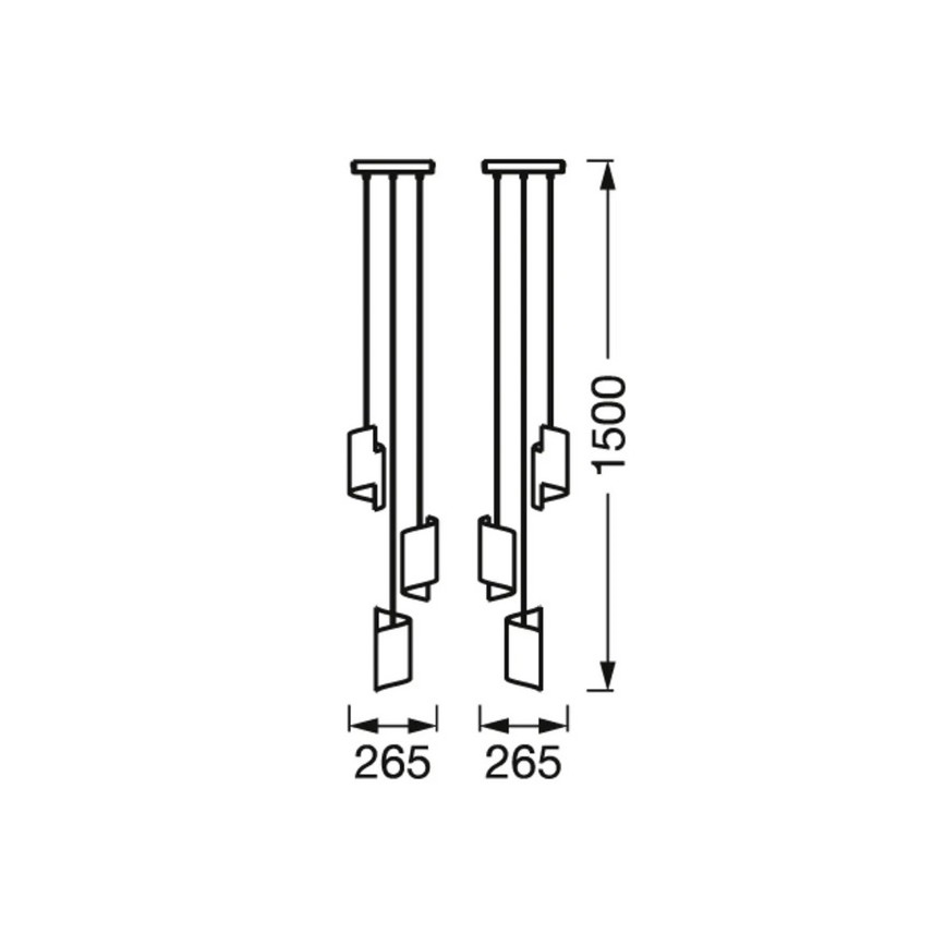 Ledvance - Lampadario LED dimmerabile su filo SMART+ DECOR 3xLED/8W/230V nero Wi-Fi