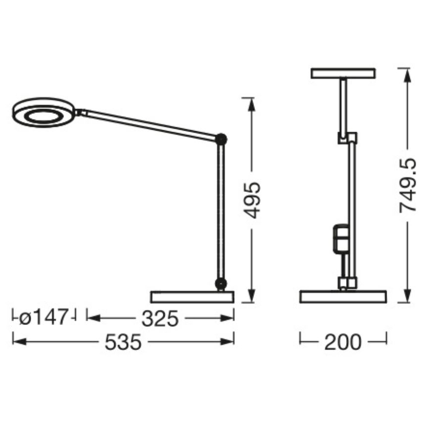 Ledvance - Lampe de table tactile à intensité variable SUN@HOME LED/20W/230V 2200-5000K CRI 95 Wi-Fi