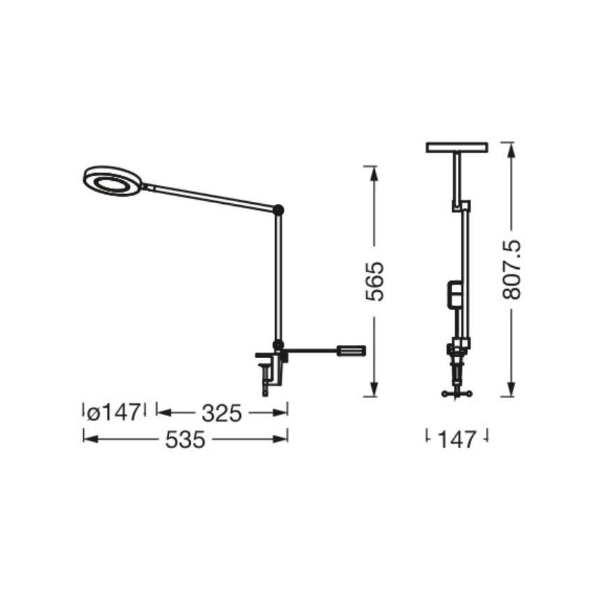 Ledvance - Lampe à pince LED à intensité variable SUN@HOME LED/15W/230V 2200-5000K CRI 95 Wi-Fi