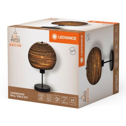 Ledvance - Lampe de table DECOR CARDBOARD 1xE27/15W/230V d. 26 cm