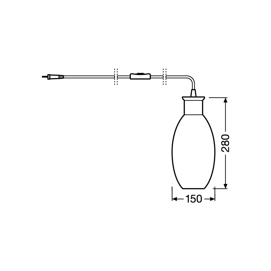 Ledvance - Lampe de table GRAPE 1xE27/40W/230V