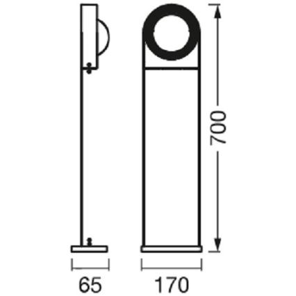 Ledvance - Lampe d'extérieur à intensité variable SWING LED/6,7W/230V IP44 Wi-Fi