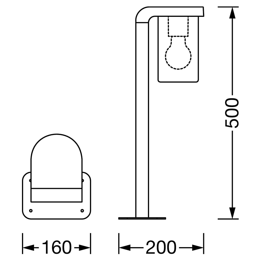 Ledvance - Lampe d'extérieur CASCADE 1xE27/25W/230V IP44 50 cm