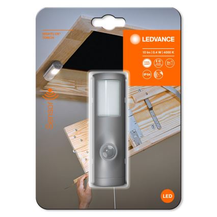 Ledvance - Lampe d'orientation LED avec détecteur NIGHTLUX LED/0,35W/3xAAA IP54
