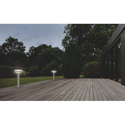 Ledvance - Lampe solaire à intensité variable avec détecteur CIRCLE LED/6W/3,2V 2200 mAh IP44