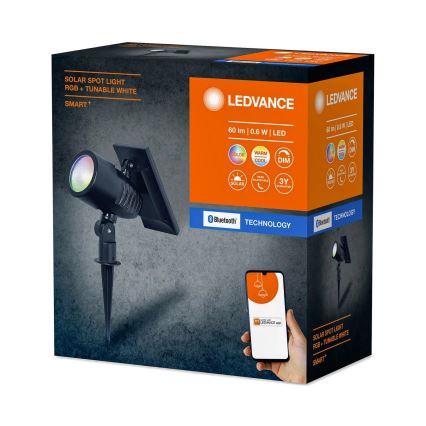 Ledvance - Lampe solaire à intensité variable RGBW SMART+ SOLAR LED/0,6W/3,7V 2000 mAh 3000-6500K IP44