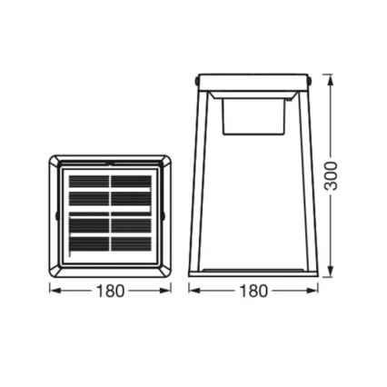 Ledvance - Lampe solaire à intensité variable RGBW SMART+ TABLE LED/2,5W/3,7V 2200 mAh IP44