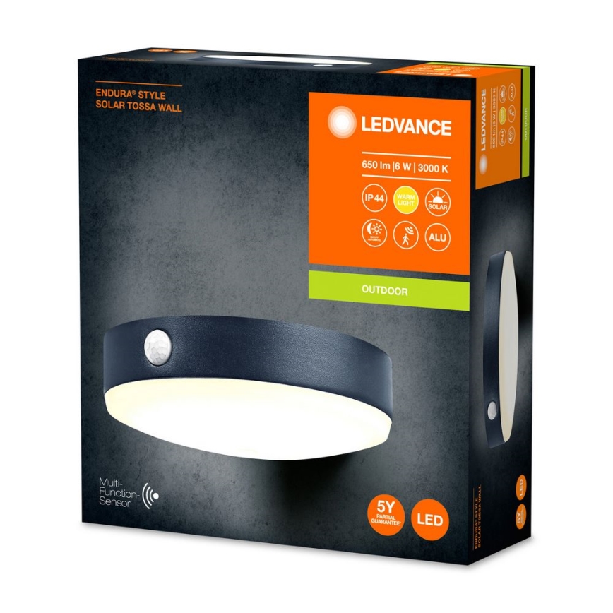 Ledvance-LED Applique solare con sensore ENDURA STYLE LED/6W/3,7V IP44