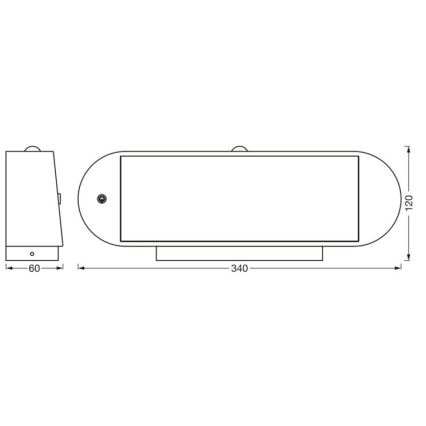 Ledvance-LED Applique solare con sensore ENDURA STYLE LED/6W/7,4V IP44