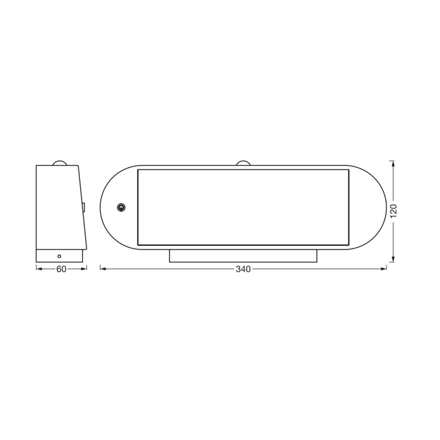 Ledvance-LED Applique solare con sensore ENDURA STYLE LED/6W/7,4V IP44