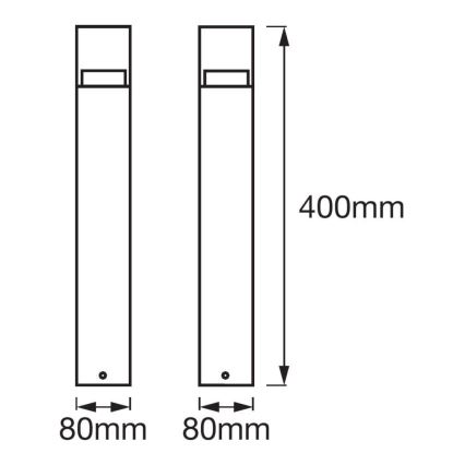 Ledvance - LED-Außenleuchte CRYSTAL LED/4,5W/230V IP44 40 cm