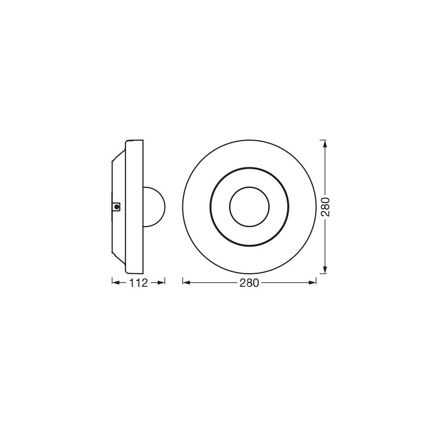 Ledvance - Dimmbare LED-Outdoor-Leuchte mit Sensor und Kamera SMART+ LED/22W/230V IP44 Wi-Fi