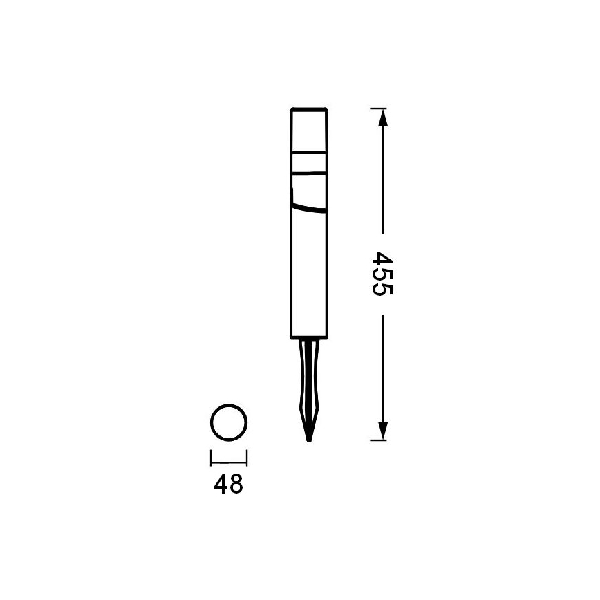Ledvance - LED-Außenleuchte ENDURA HYBRID ROTA SPIKE LED/1W/12V IP44
