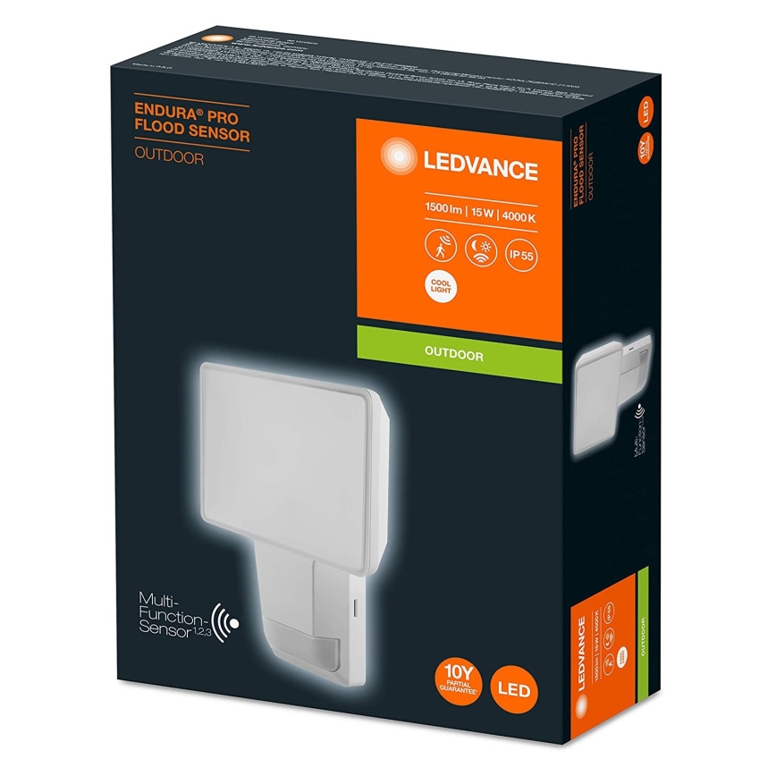 Ledvance - LED-Außenwandfluter mit Sensor FLOOD LED/15W/230V IP55