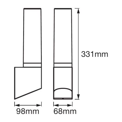 Ledvance - LED-Außenwandleuchte FLARE LED/7W/230V IP44