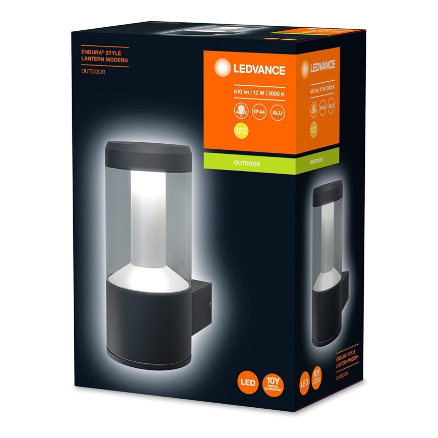 Ledvance - LED Auβen-Wandbeleuchtung LANTERN 1xLED/12W/230V IP44