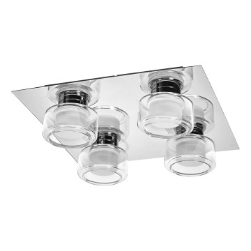 Ledvance - LED-Deckenleuchte für Badezimmer ORBIS FLAME 4xLED/5,5W/230V 3000/4000K IP44 Chrom