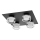 Ledvance - LED-Deckenleuchte für Badezimmer ORBIS FLAME 4xLED/5,5W/230V 3000/4000K IP44 schwarz