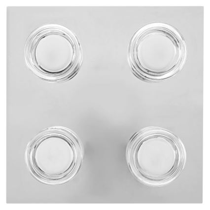 Ledvance - LED-Deckenleuchte für Badezimmer ORBIS FLAME 4xLED/5,5W/230V 3000/4000K IP44 Chrom