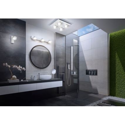 Ledvance - LED-Deckenleuchte für Badezimmer ORBIS FLAME 4xLED/5,5W/230V 3000/4000K IP44 weiß